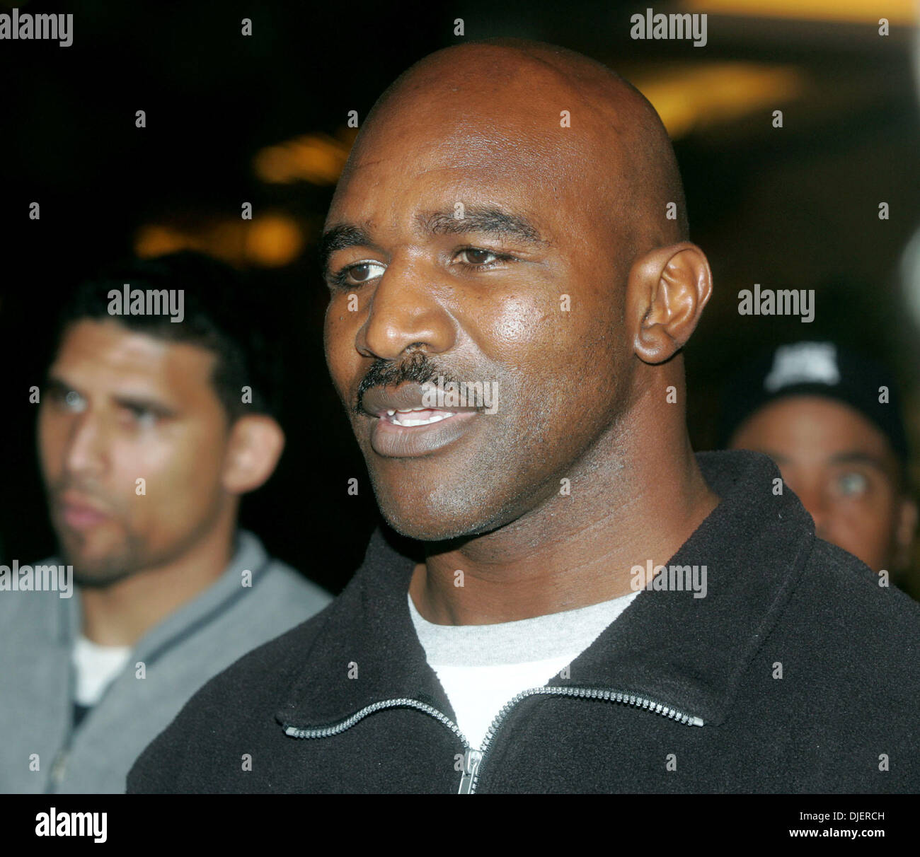 Oct 08, 2007 - Moscow, Russia - BOXING: EVANDER HOLYFIELD in between training in Moscow prior to his fight with Sultan Ibragimov on Oct. 13th in Moscow for the WBO World Heavyweight Championship. Holyfield's goal is to unify the heavyweight championship. (Credit Image: © Aleksander V.Chernykh/PhotoXpress/ZUMA Press) RESTRICTIONS: North and South America RIGHTS ONLY! Stock Photo