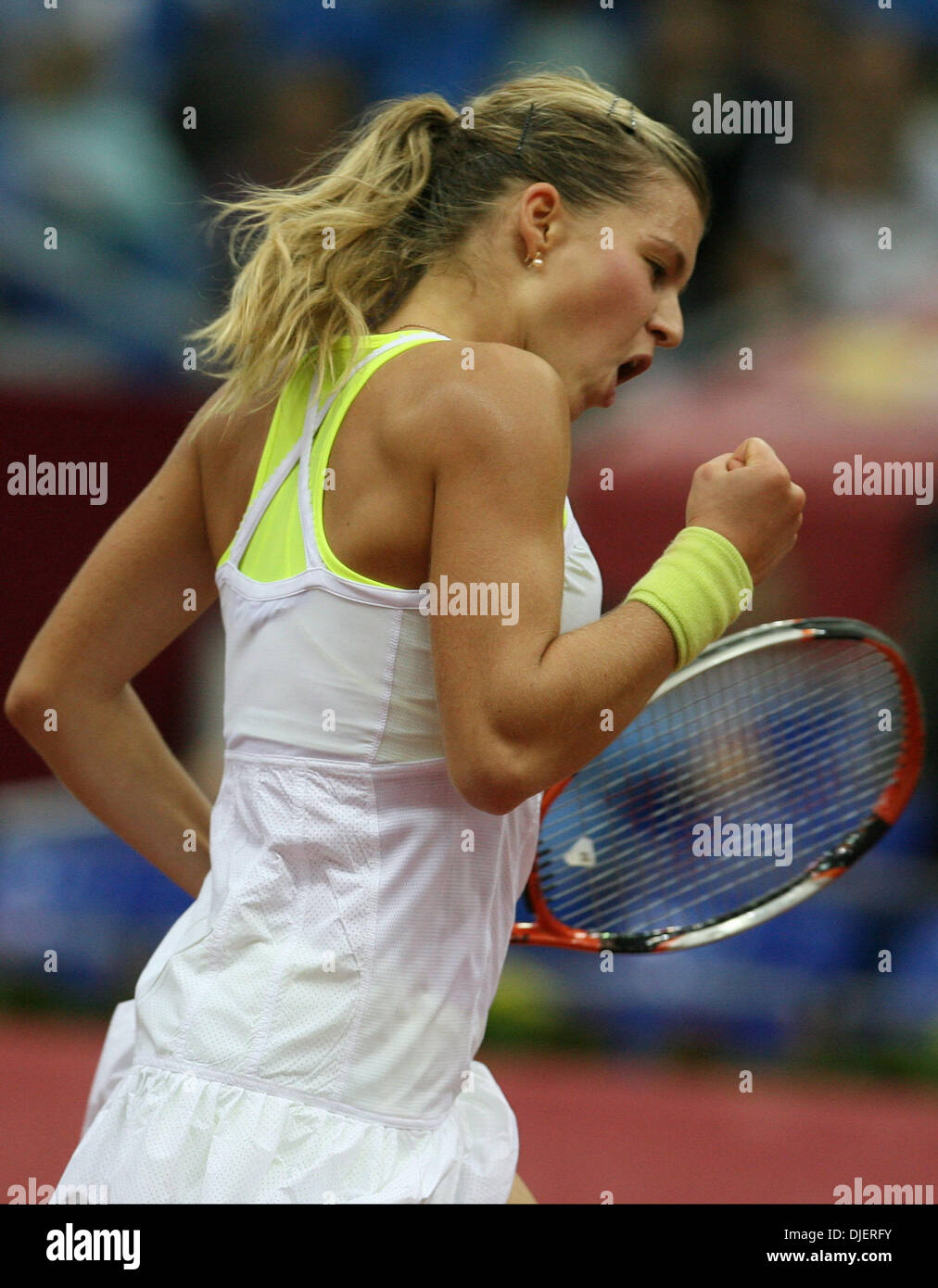 Oct 09, 2007 - Moscow, Russia - Russian tennis player MARIA KIRILENKO  during the 2007 Kremlin Cup tennis tournament in Moscow. (Credit Image: ©  PhotoXpress/ZUMA Press) RESTRICTIONS: North and South America RIGHTS ONLY!  Stock Photo - Alamy