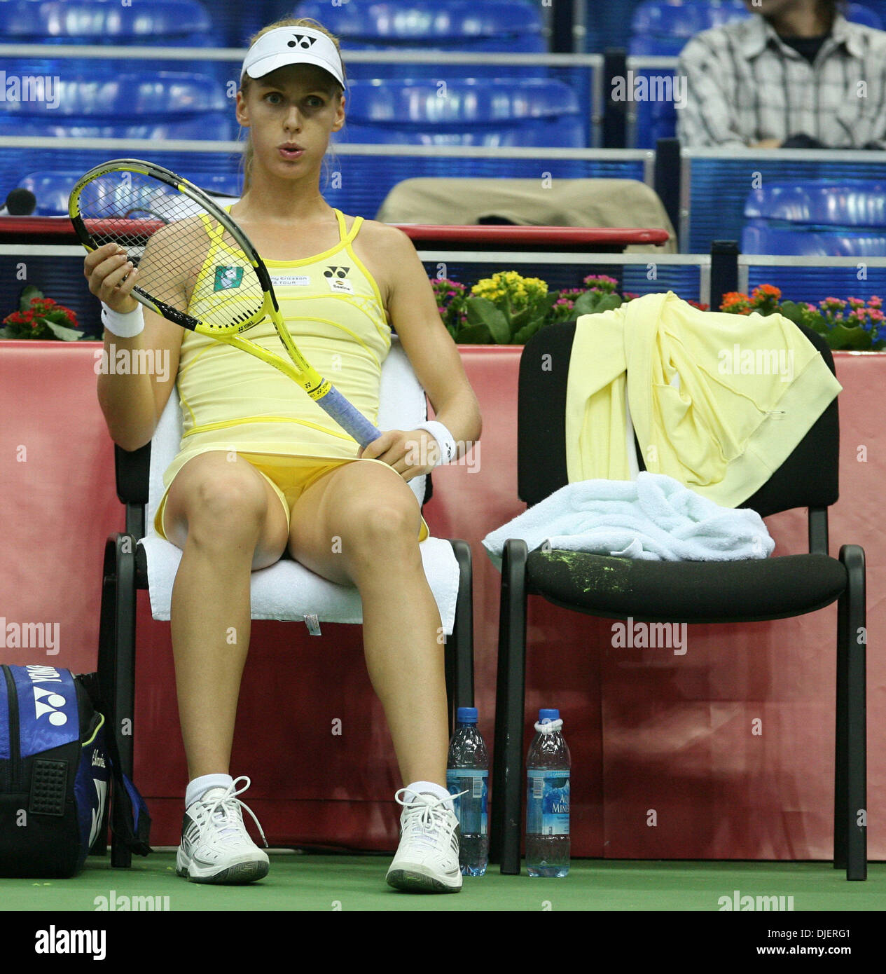 Oct 09, 2007 - Moscow, Russia - Russian tennis player ELENA DEMENTIEVA during the 2007 Kremlin Cup tennis tournament in Moscow. (Credit Image: © PhotoXpress/ZUMA Press) RESTRICTIONS: North and South America RIGHTS ONLY! Stock Photo
