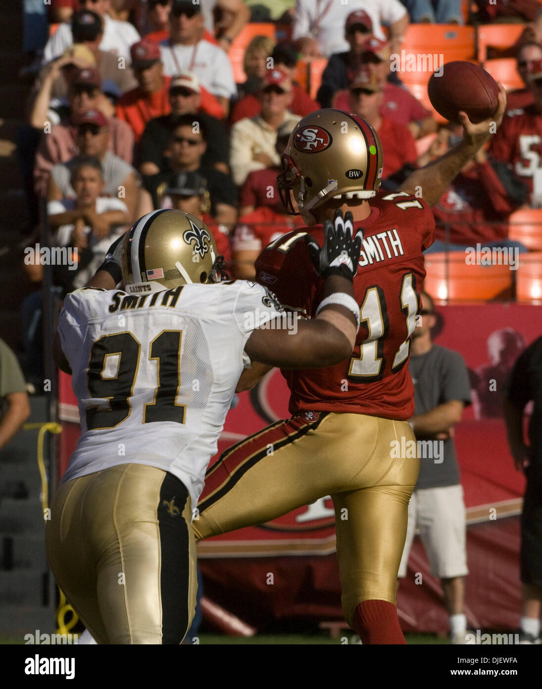 Atlanta Falcons quarterback Byron Leftwich (4) is carted to the bench  during the fourth quarter of the Falcons game against the New Orleans  Saints at the Louisiana Superdome in New Orleans on