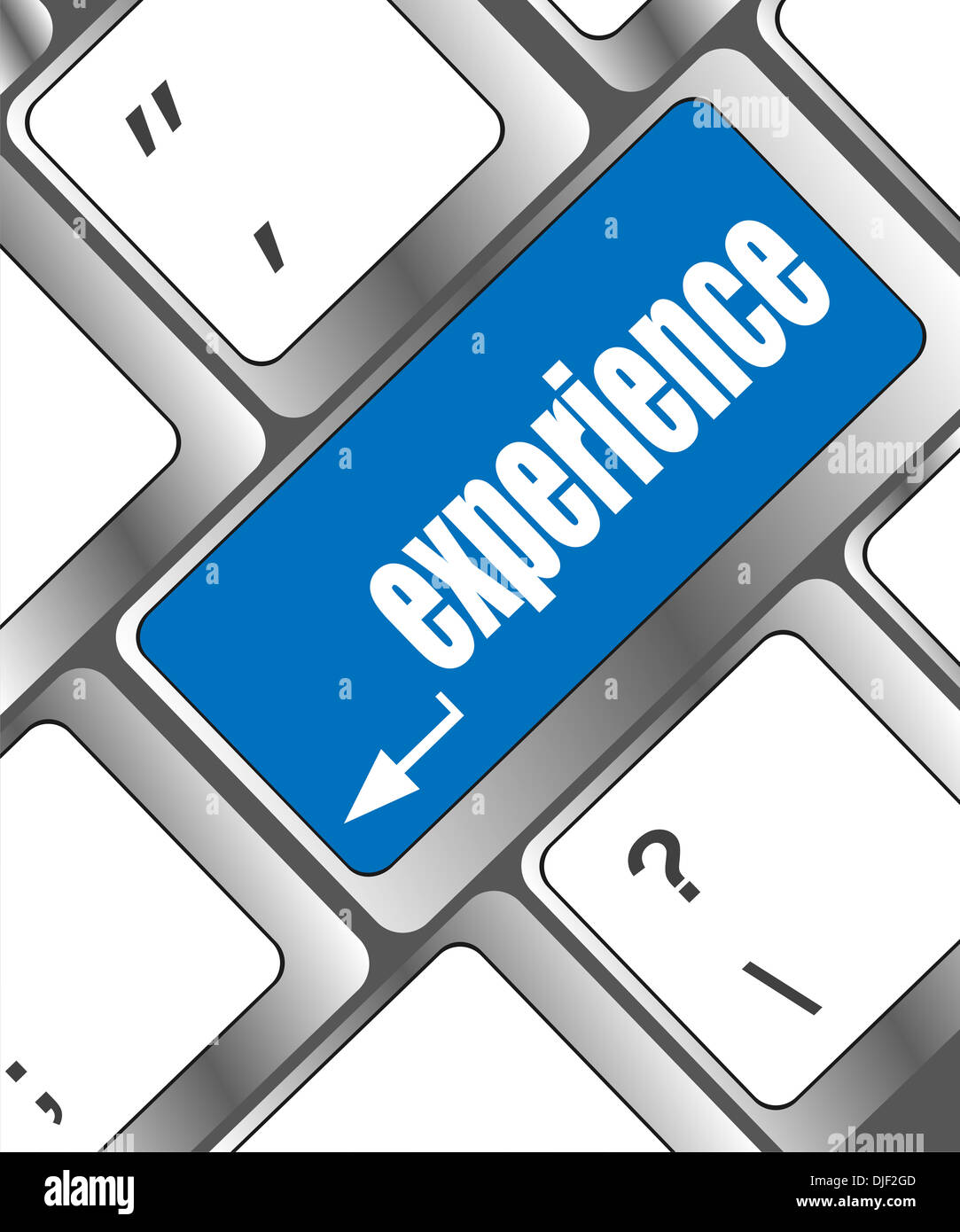 experience word on computer keyboard key Stock Photo Alamy
