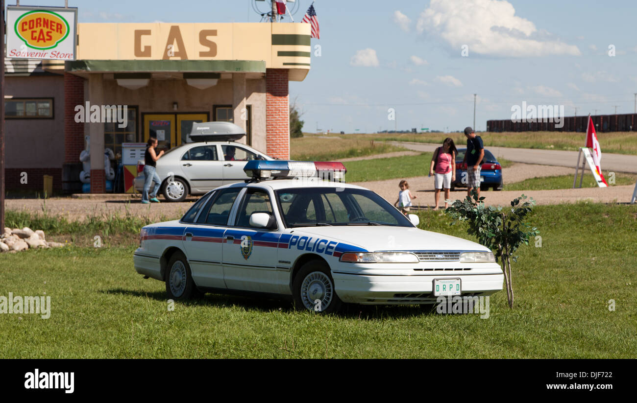 The real world tv set of Corner Gas Stock Photo Alamy