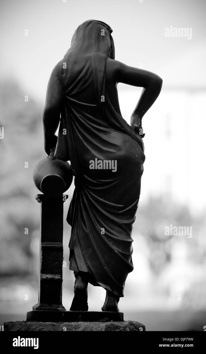 statue of water carrier, Salzburg Stock Photo Alamy