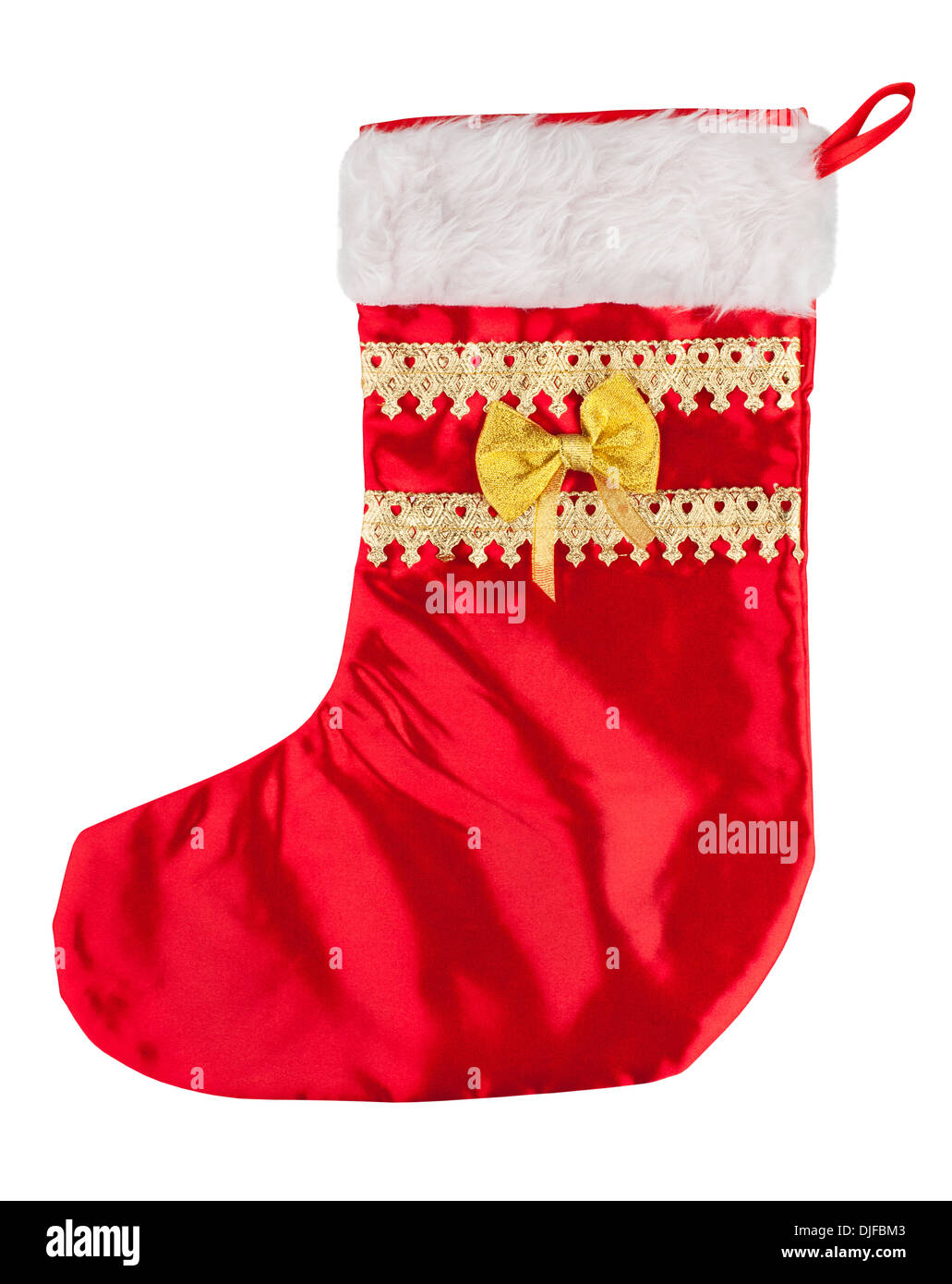 christmas socks isolated on white Stock Image