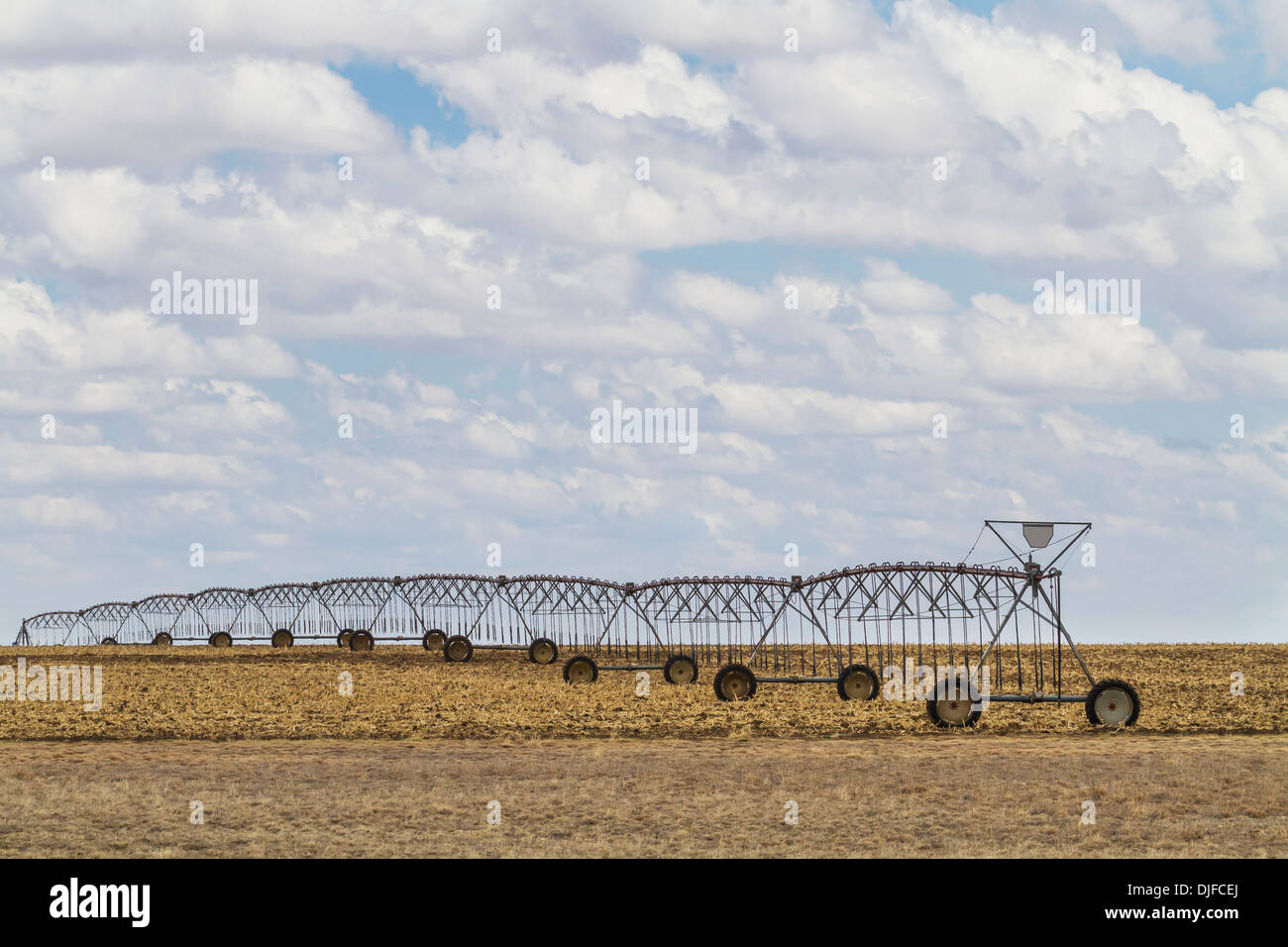 Irrigation System Using Well Water To Water Crops In The Oklahoma Panhandle Near Boise City On