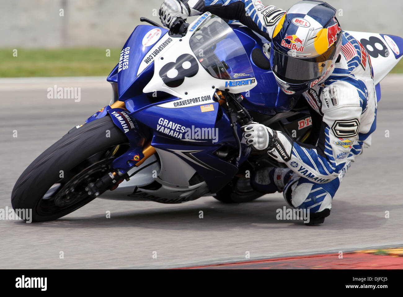 Josh Herrin (8) on his Graves Yamaha YZF-R6 during the Pro Daytona ...