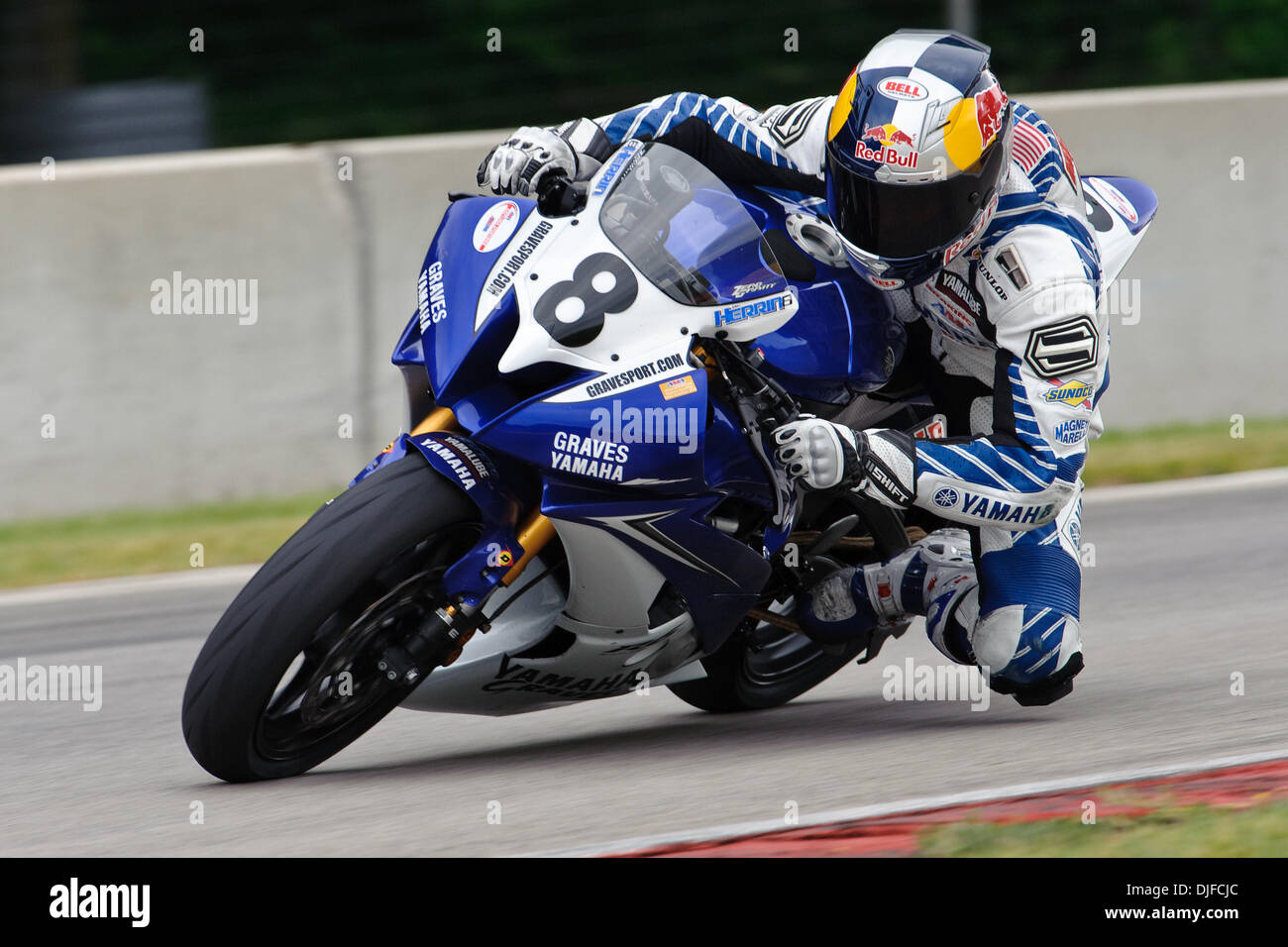Josh Herrin (8) on his Graves Yamaha YZF-R6 during the Pro Daytona ...
