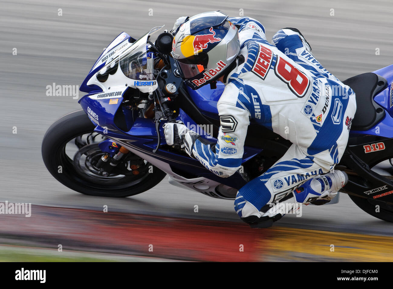 Josh Herrin (8) on his Graves Yamaha YZF-R6 during the Pro Daytona ...