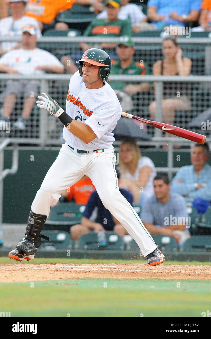 Miami Hurricanes OF Chris Pelaez (22) The Texas A&M Aggies defeated the