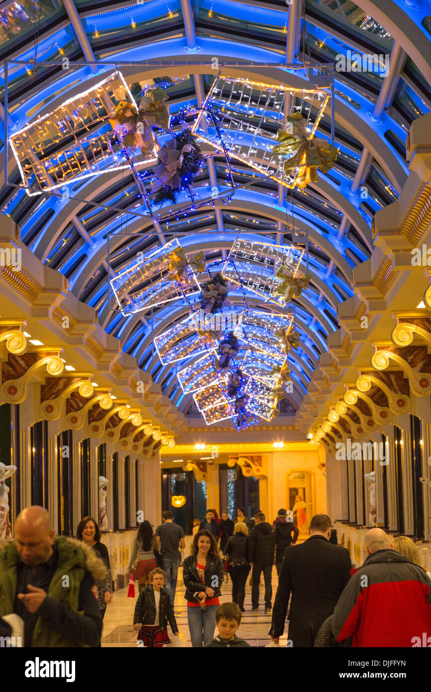 Christmas shoppers at the Trafford Centre in Manchester, UK Stock Photo