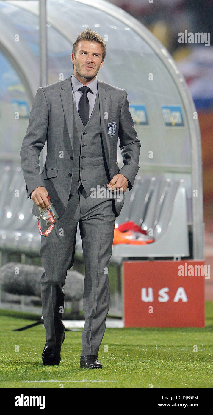 June 12, 2010 - Rustenburg, South Africa - David Beckham of England ...