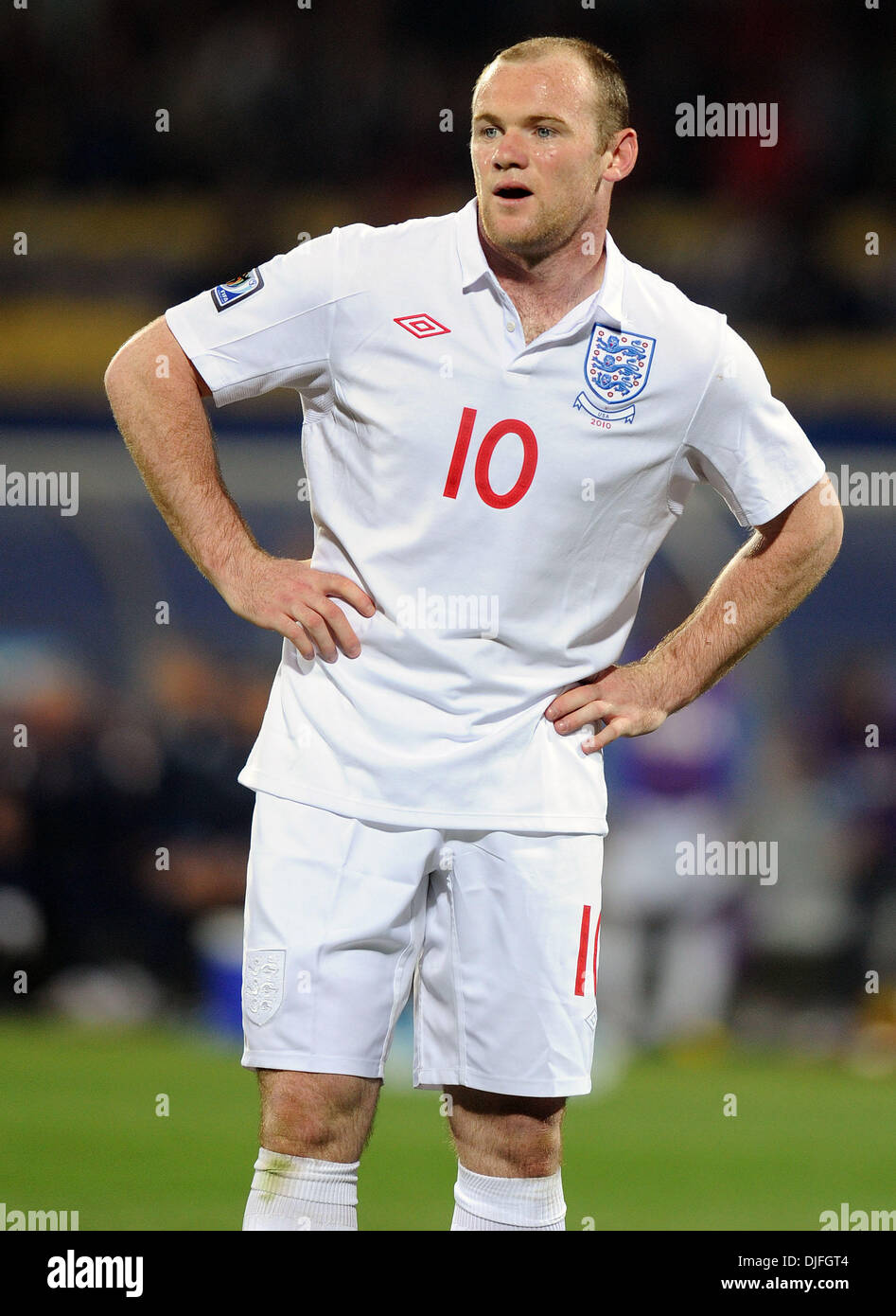 June 12, 2010 - Rustenburg, South Africa - Wayne Rooney of England ...