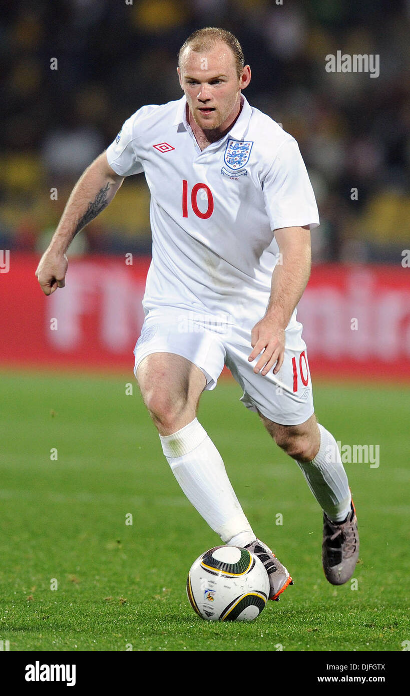 June 12, 2010 - Rustenburg, South Africa - Wayne Rooney of England in ...