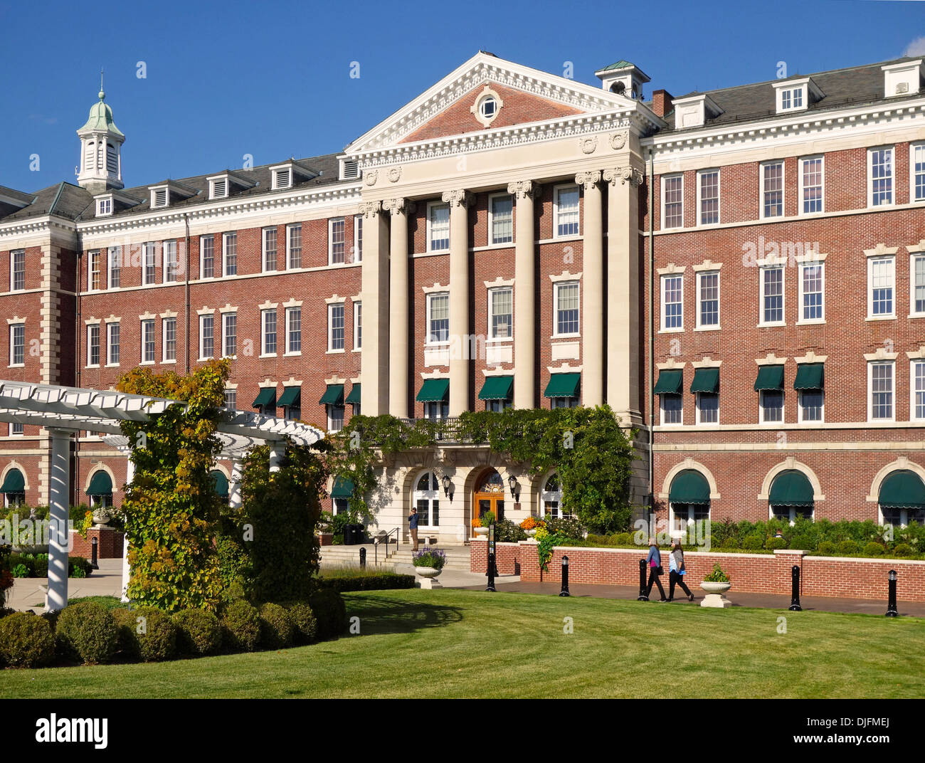 the Culinary Institute of America building in Hyde Park NY Stock Photo