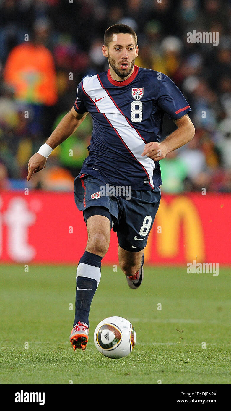 Clint Dempsey of the United States in action during a FIFA World Cup soccer  match against Slovenia June 18, 2010 at Ellis Park Stock Photo - Alamy