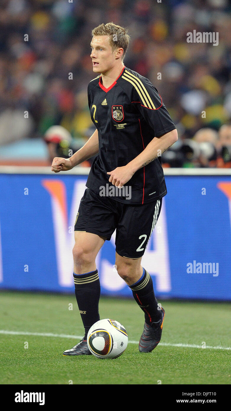 June 23, 2010 - Johannesburg, South Africa - Marcell Jansen of Germany in action during the 2010 FIFA World Cup soccer match between Ghana and Germany at Soccer City Stadium on June 23, 2010 in Johannesburg, South Africa. (Credit Image: © Luca Ghidoni/ZUMApress.com) Stock Photo