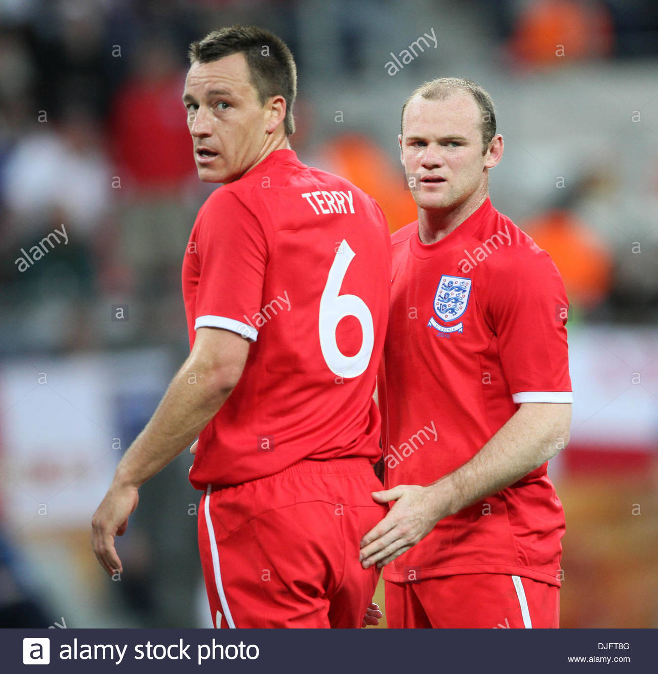 England's John Terry with Wayne Rooney..FIFA World Cup 2010 Group ...