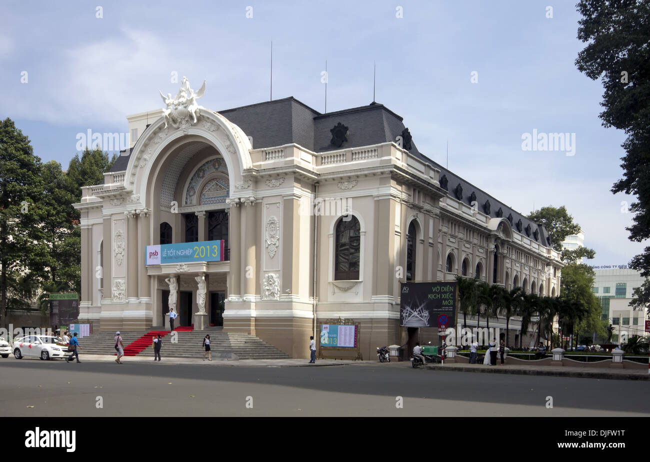 The Saigon Municipal Theatre or Opera House Stock Photo