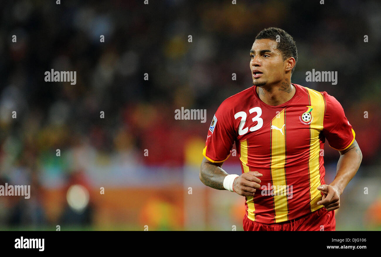 July 02, 2010 - Johannesburg, South Africa - Kevin Prince Boateng of Ghana is seen during the 2010 FIFA World Cup Quarter Final soccer match between Uruguay and Ghana at Soccer City Stadium on June 02, 2010 in Johannesburg, South Africa. (Credit Image: © Luca Ghidoni/ZUMApress.com) Stock Photo