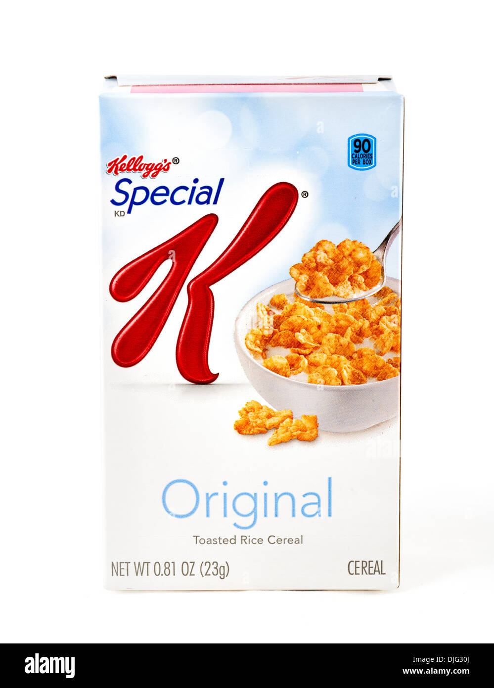 Small packet of Kellogg's Special K breakfast cereal from a Variety Pack, USA Stock Photo