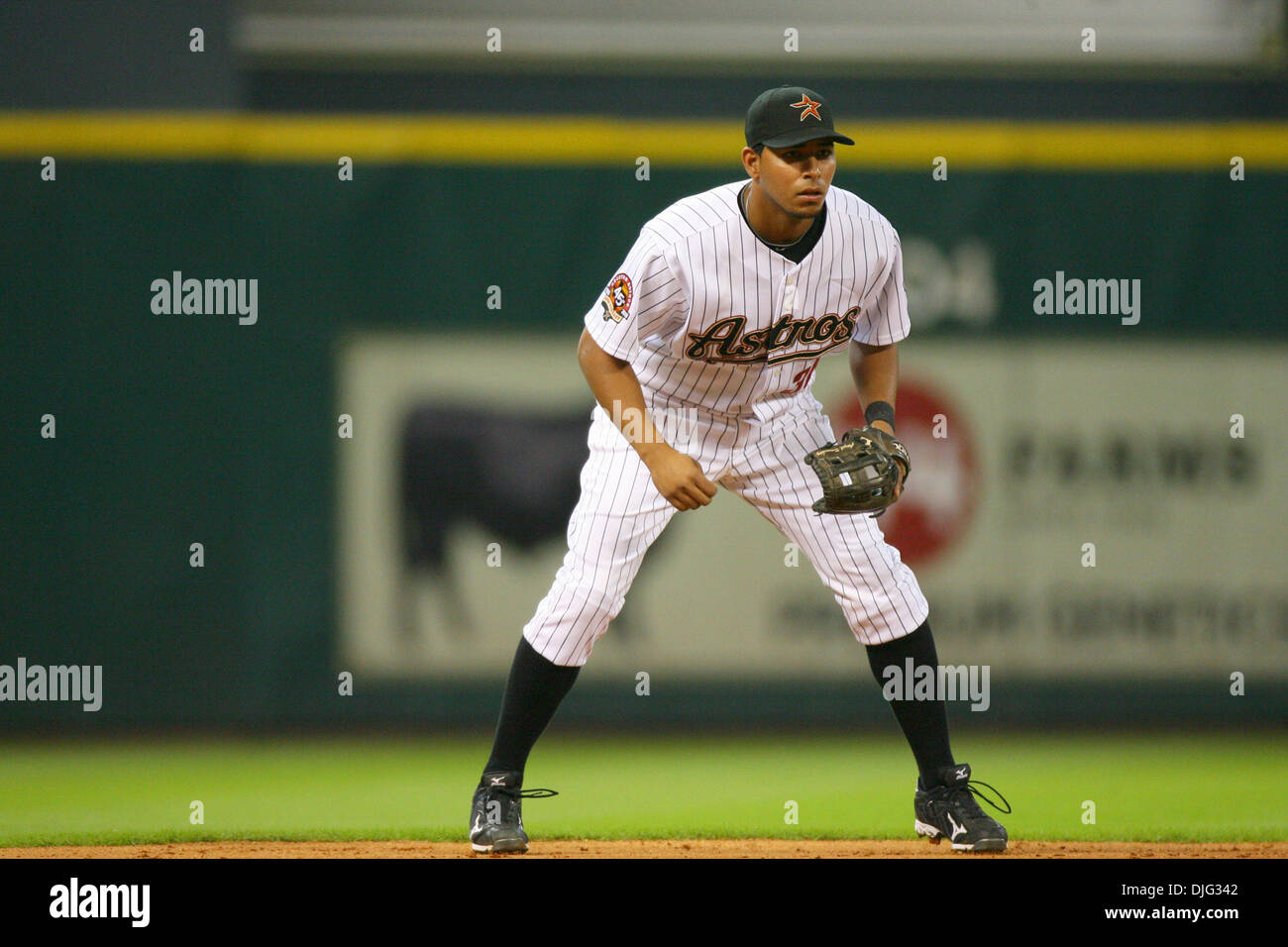Houston Astros Short Stop Angel Sanchez 36 Running From Second To Third The St Louis Cardinals Defeated The Houston Astros 4 2 At Minute Maid Park Houston Texas Credit Image C
