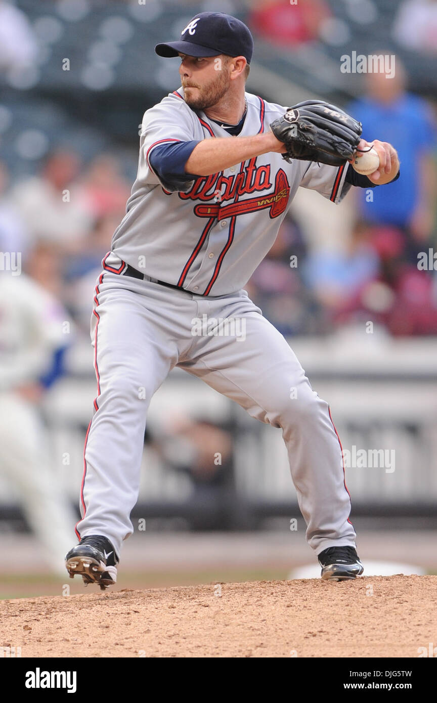 10 July, 2010: Atlanta Braves closing pitcher Billy Wagner (13) pitches  during MLB action as the