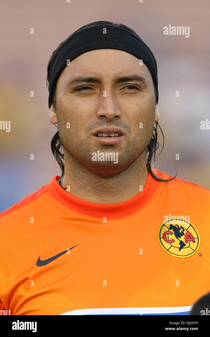 10 July 2010 Club America GK 12 Armando Navarrete before the start of