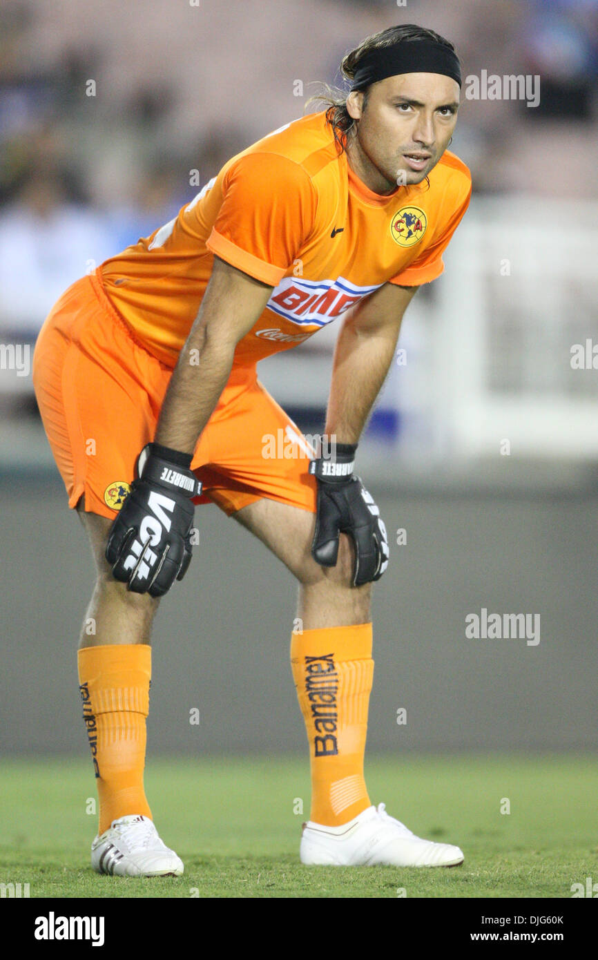 10 July 2010: Club America GK #12 Armando Navarrete during the Club America  vs Cruz Azul game at the Rose Bowl in Pasadena, California. Club America  went on to defeat Cruz Azul