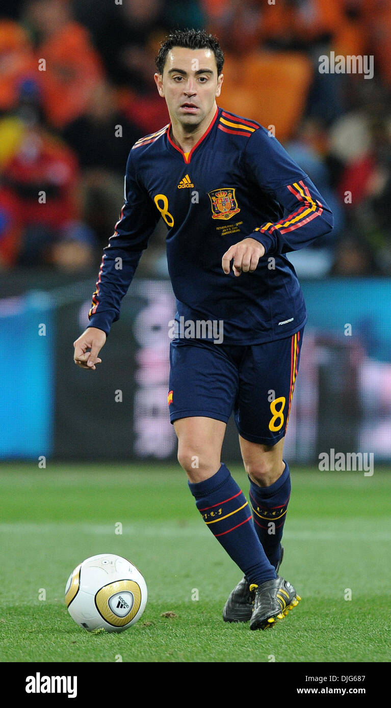 July 11, 2010 - Johannesburg, South Africa - Xavi of Spain in