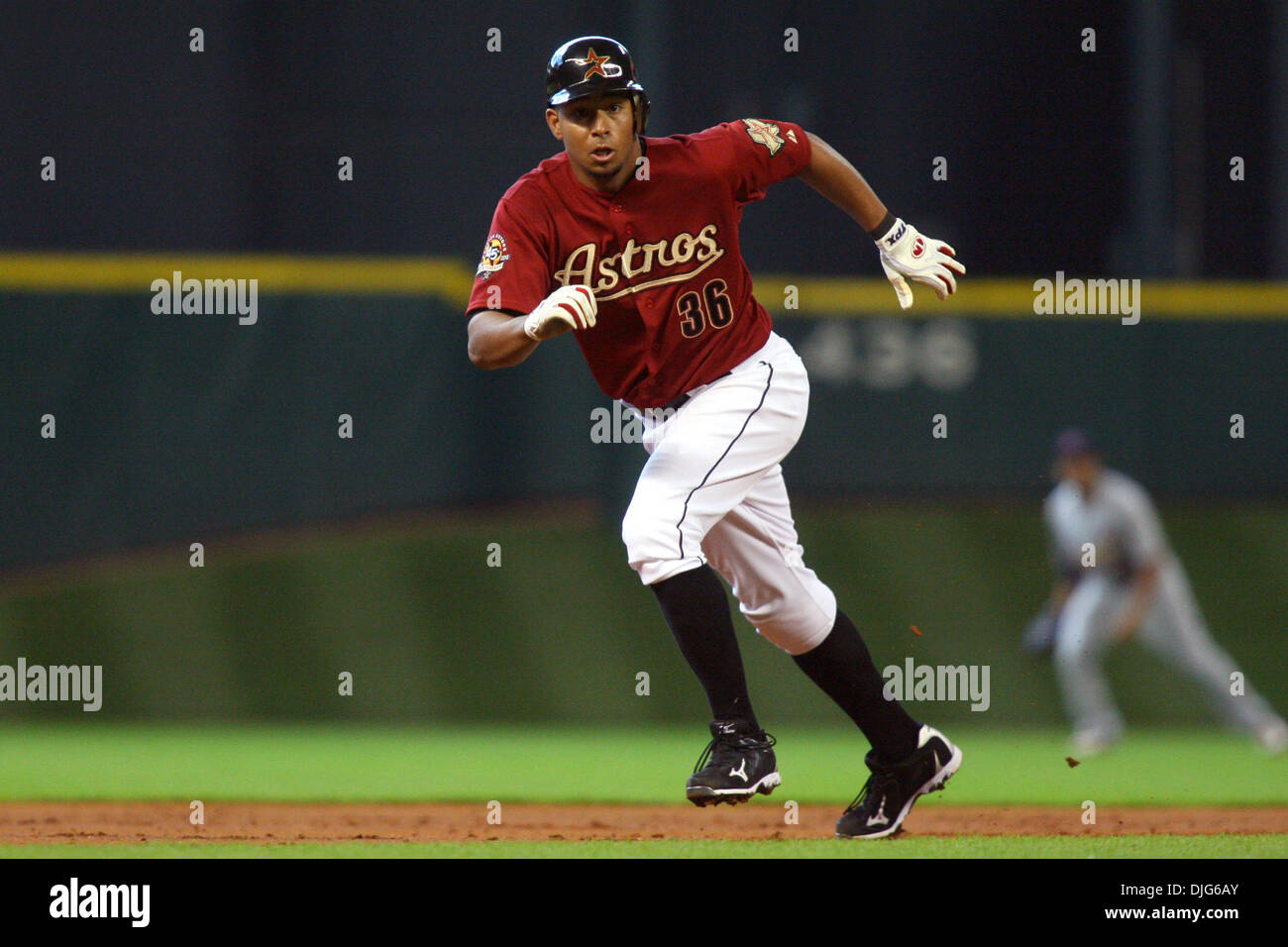 Houston Astros Short Stop Angel Sanchez 36 Running From Second To Third The St Louis Cardinals Defeated The Houston Astros 4 2 At Minute Maid Park Houston Texas Credit Image C