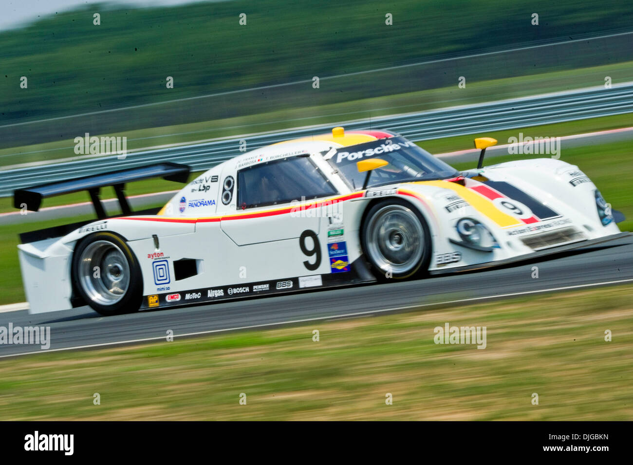 The #9 Action Express Racing Daytona Prototype (DP) car driven by Joao ...