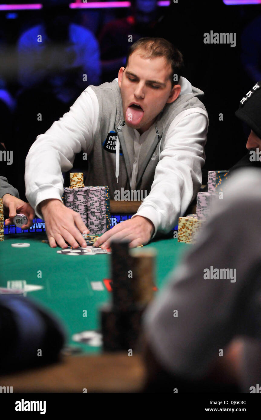 July 17, 2010 - Las Vegas, Nevada, USA - Poker player JOHN DOLAN plays ...