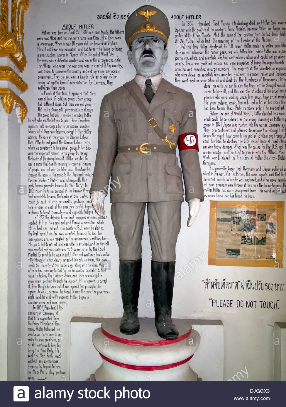 A statue of Germany's Adolf Hitler at the Jeath war museum in Stock Photo 63059419 Alamy