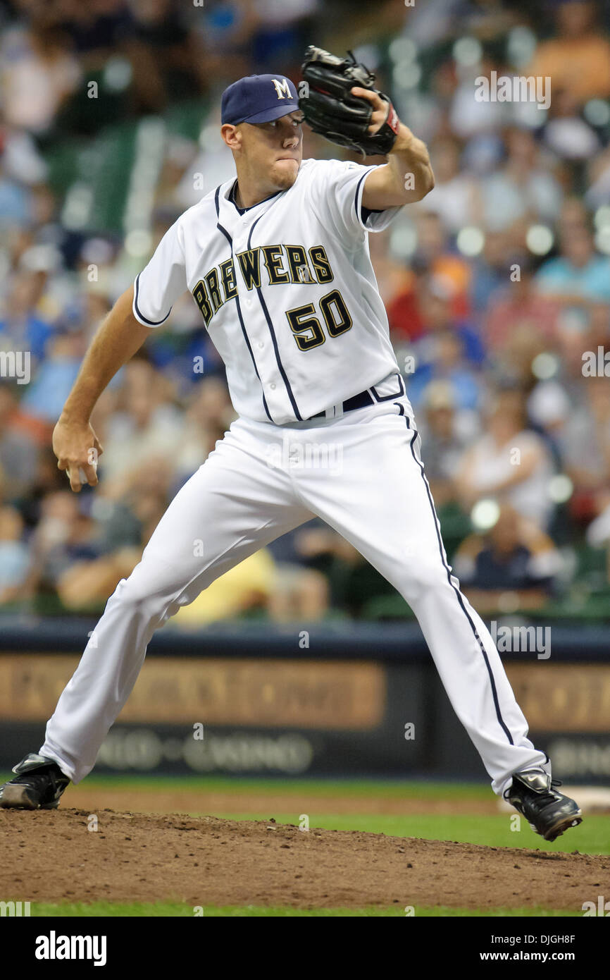 July 23 10 Milwaukee Wisconsin United States Of America 23 July 10 Milwaukee Brewers Relief Pitcher Kameron Loe 50 During The Game Between The Milwaukee Brewers And Washington Nationals At July 23 10 Milwaukee Wisconsin United States Of America 23 July 10 Milwaukee Brewers Relief Pitcher Kameron Loe 50 During The Game Between The Milwaukee Brewers And Washington Nationals At