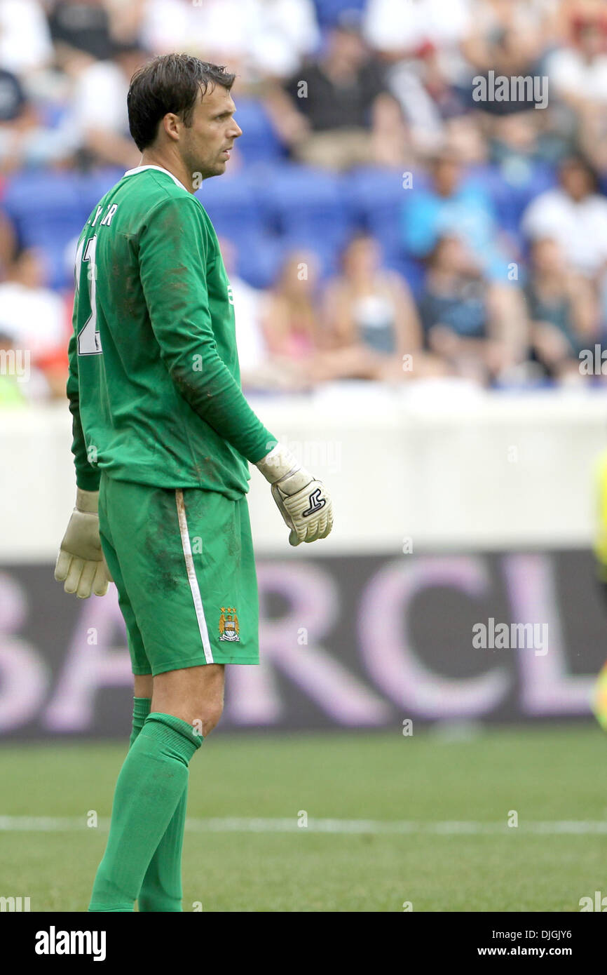 July 25, 2010 - Harrison, New Jersey, United States of America - 25  July 2010:  Manchester City goalkeeper Stuart Taylor (#12). The Red Bulls defeated Manchester City 2-1 in the game held at the Barclay Challenge, Red Bull Arena, Harrison, NJ..Mandatory Credit: Anthony Gruppuso / Southcreek Global. (Credit Image: Â© Southcreek Global/ZUMApress.com) Stock Photo