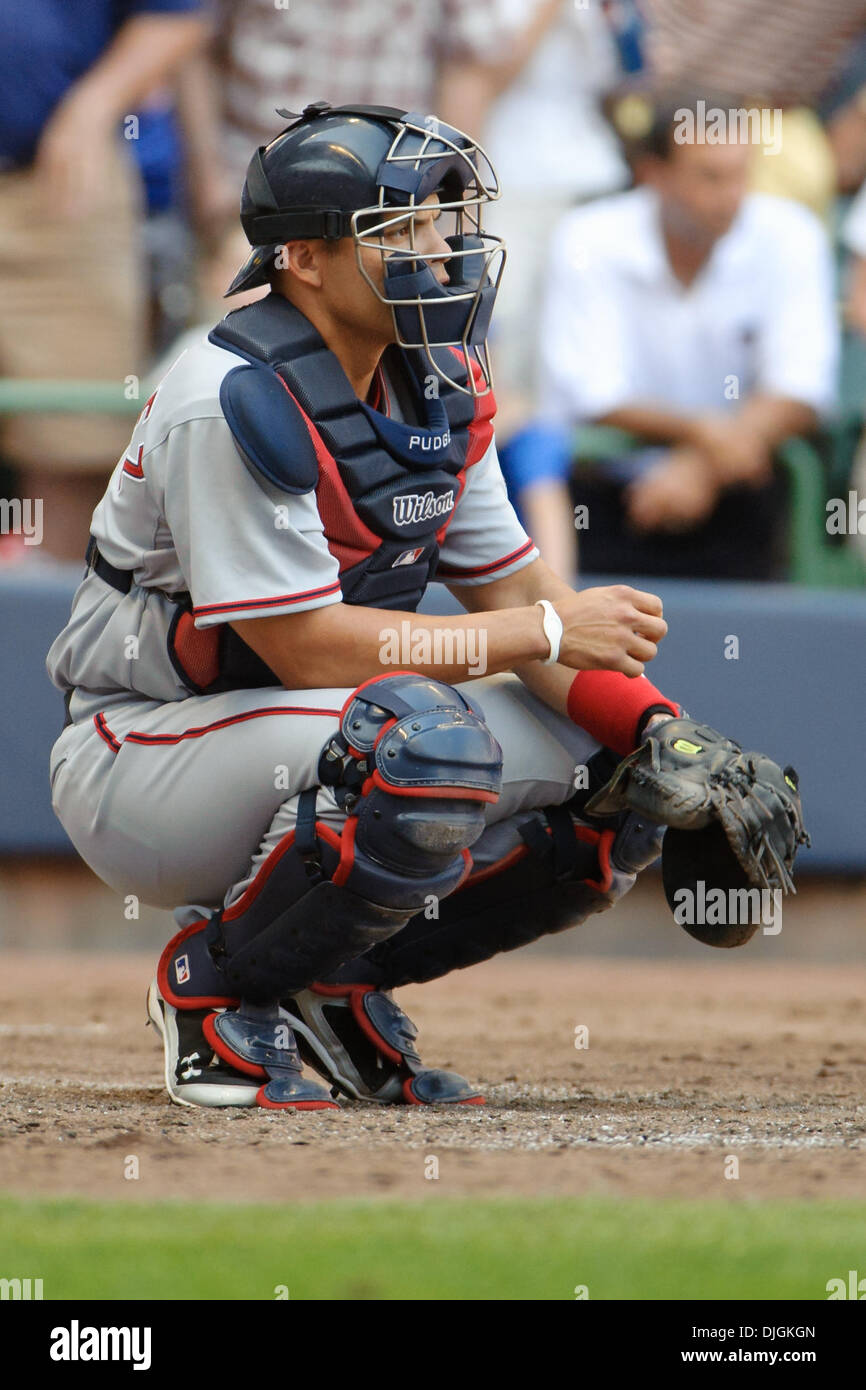 July 25, 2010 - Milwaukee, Wisconsin, United States of America - 25 July 2010:  Washington Nationals catcher Ivan Rodriguez (7) during the game between the Milwaukee Brewers and Washington Nationals at Miller Park in Milwaukee, Wisconsin.  The Brewers defeated the Nationals 8-3 to sweep the three game series.  Mandatory Credit: John Rowland / Southcreek Global (Credit Image: © Sout Stock Photo
