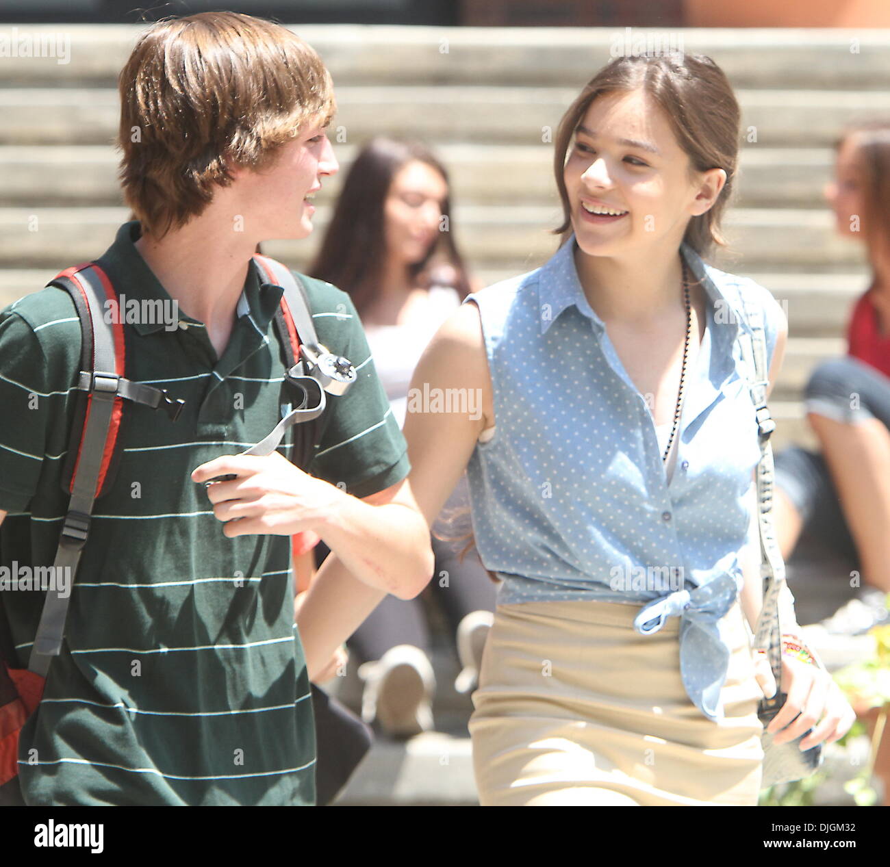 Hailee Steinfeld filming on the set of her new movie &lsquo;Can a Song Save