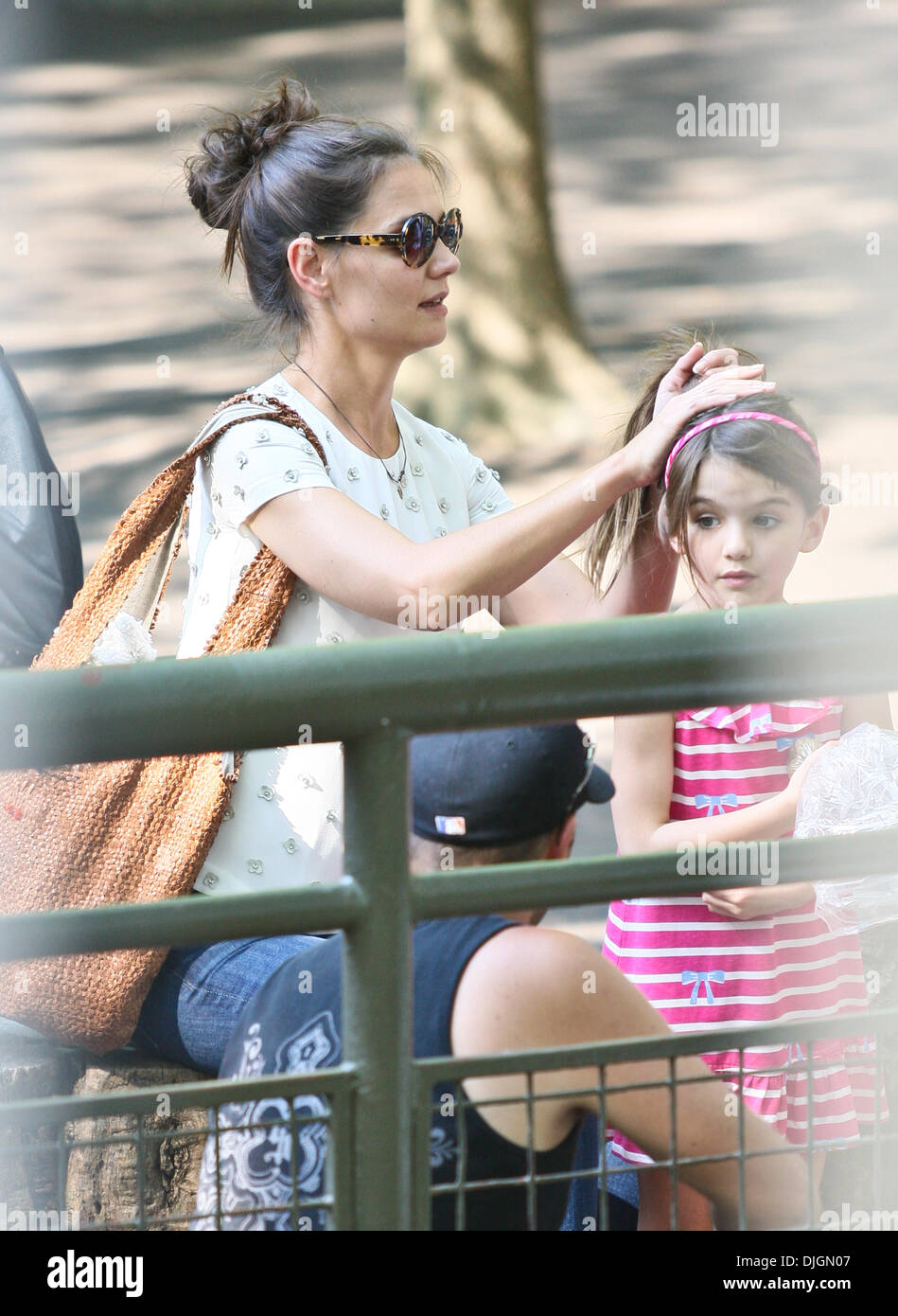 Katie Holmes and Suri Cruise spend the afternoon at the Central Park