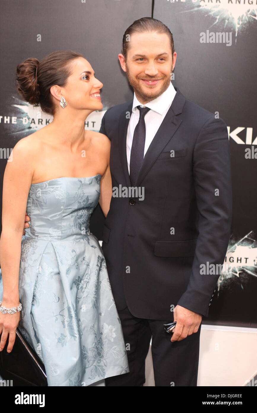 Tom Hardy and Charlotte Riley 'The Dark Knight Rises' New York Premiere ...