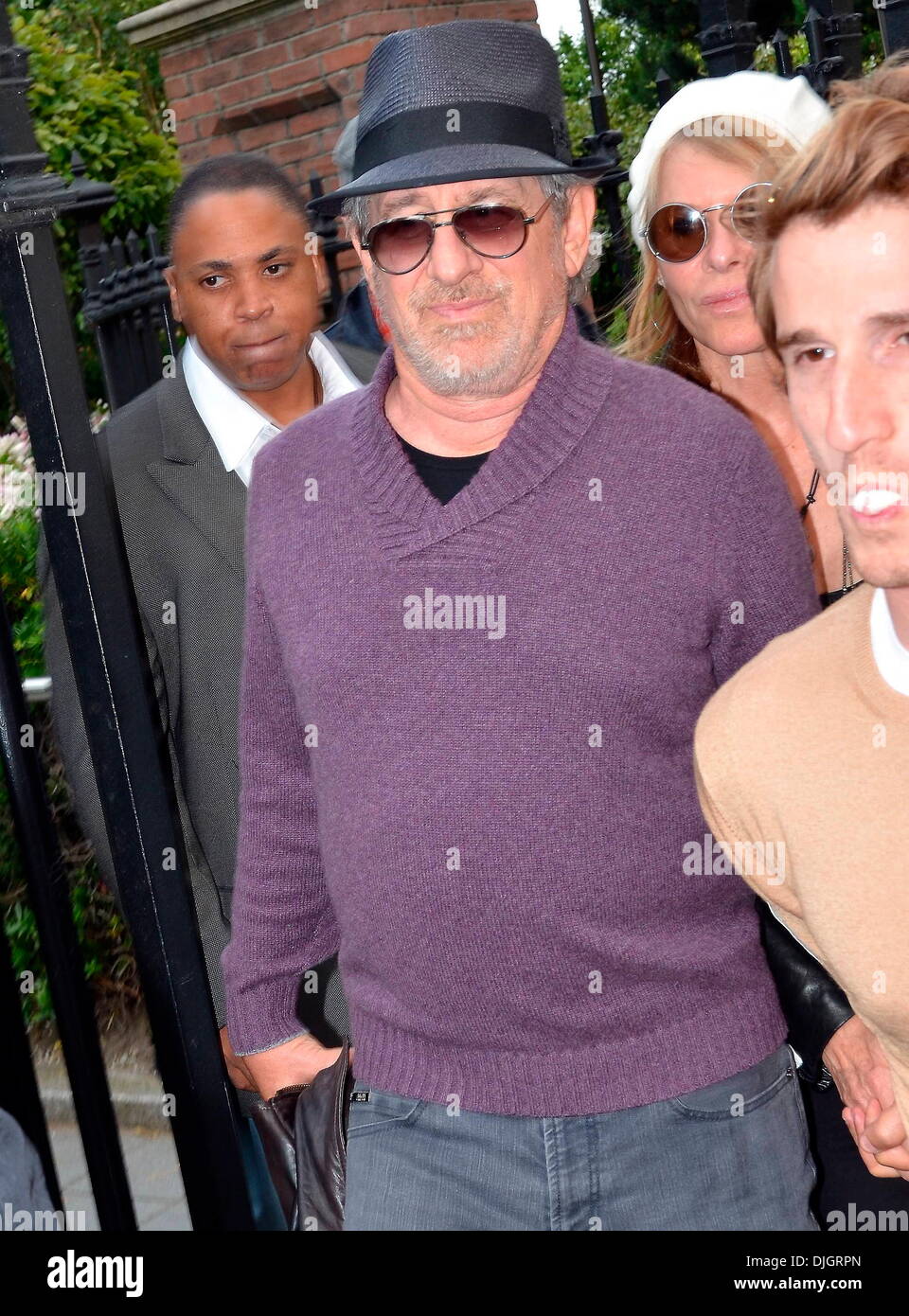 Steven Spielberg and Kate Capshaw arrive at the Bruce Springsteen concert at The RDS Dublin, Ireland - 17.07.12 Stock Photo