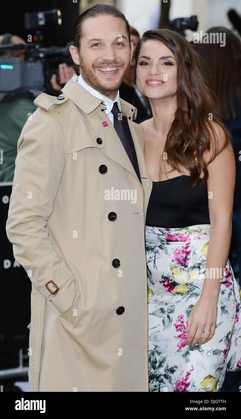 Tom Hardy And Charlotte Riley The European Premiere Of The Dark Knight Rises Held At The Odeon 
