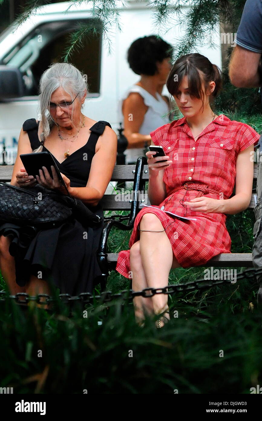 Keira Knightley seen on the set of their new movie 'Can A Song Save