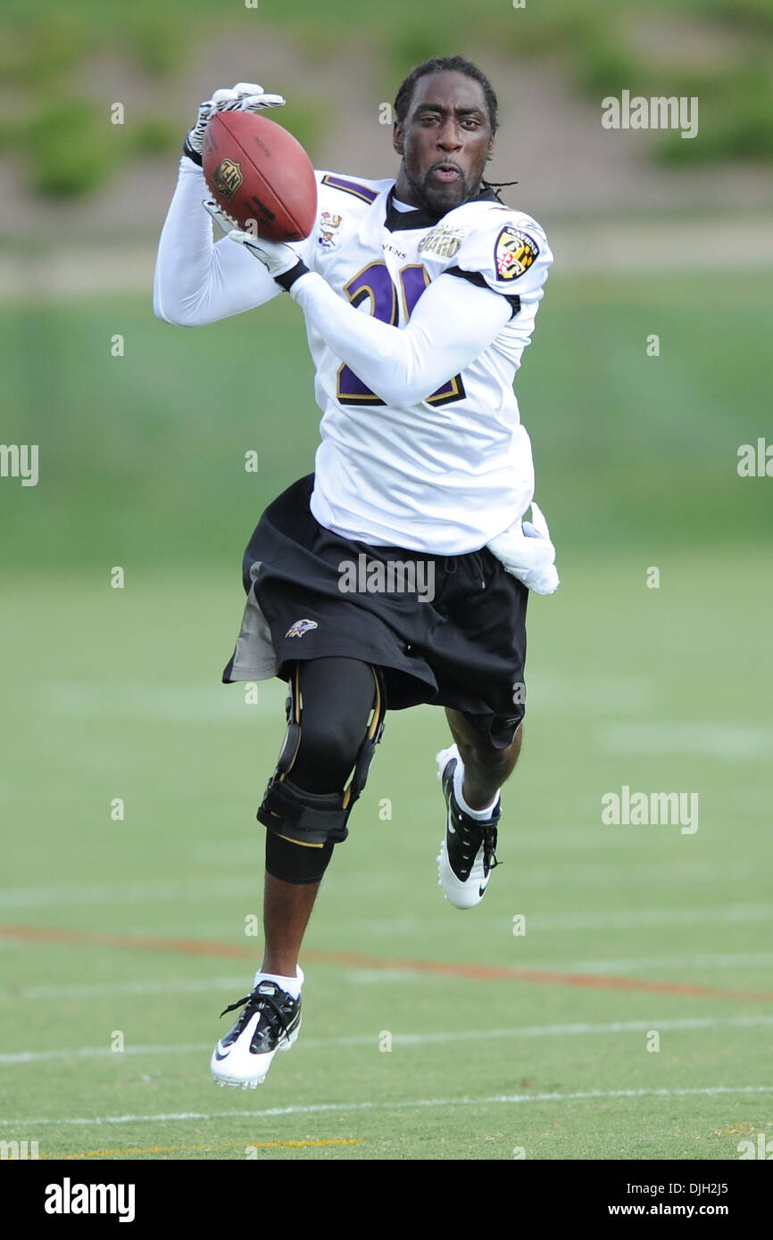 27 July 2010: Baltimore Ravens cornerback Lardarius Webb (21) in action during Raven's training camp at McDaniel College in Westminster, MD...Mandatory Credit: Russell Tracy / Southcreek Global. (Credit Image: © Russell Tracy/Southcreek Global/ZUMApress.com) Stock Photo