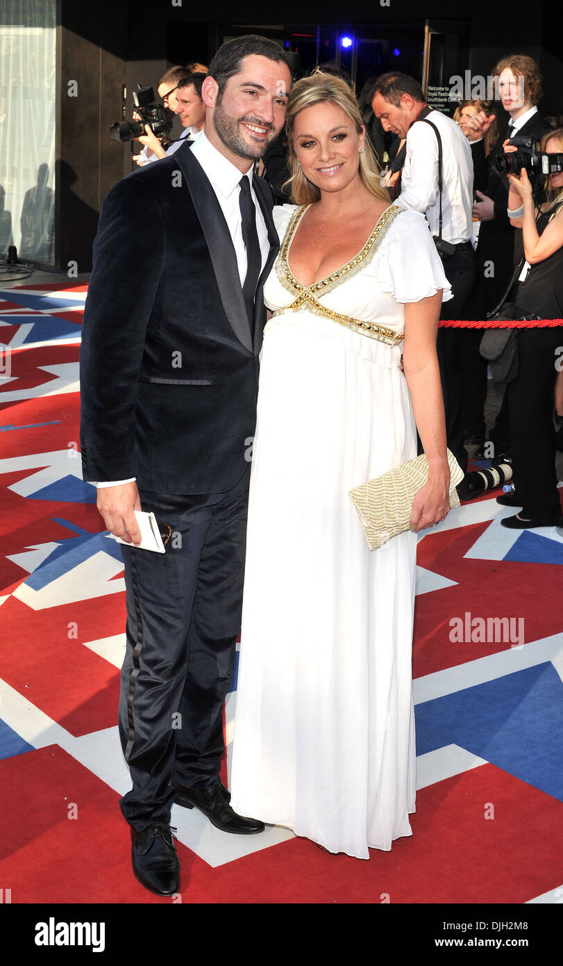 Tamzin Outhwaite husband Tom Ellis 2012 Arqiva British Academy Television Awards held at Royal Festival Hall - Arrivals London Stock Photo