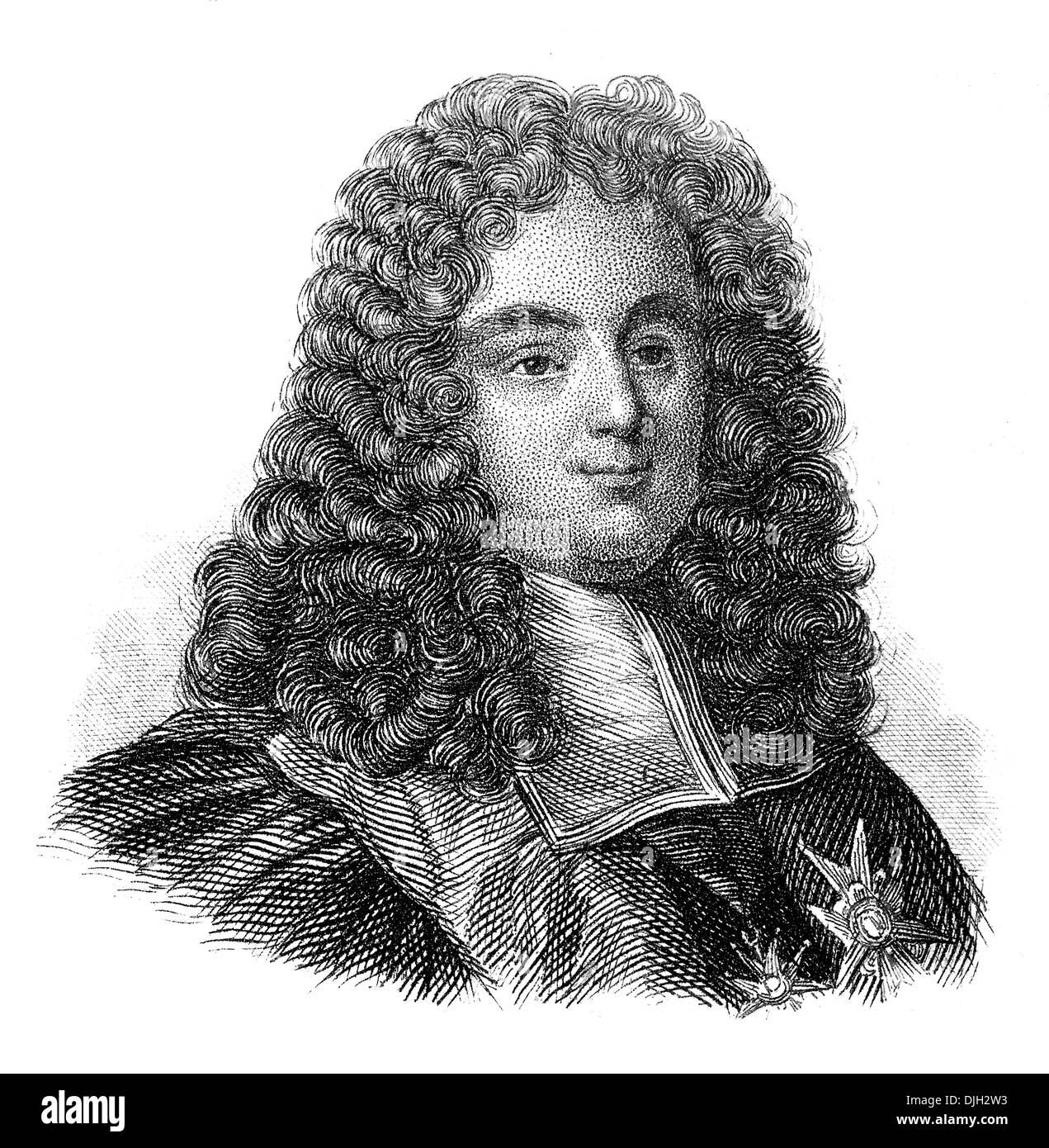 Portrait of Henri François d'Aguesseau, 1668 - 1751, Chancellor of France, Stock Photo