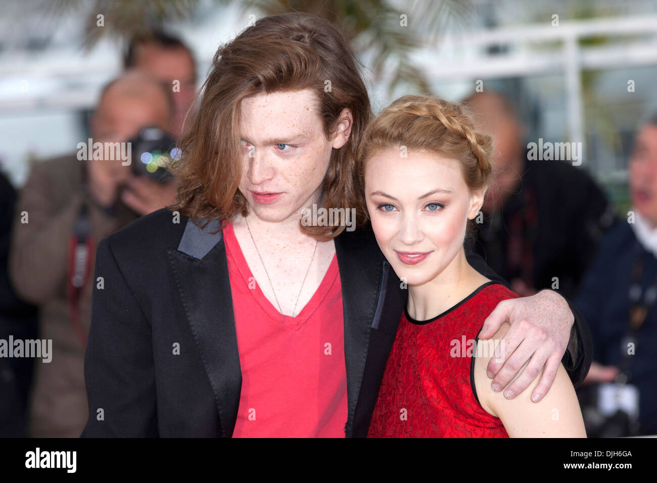 Caleb Landry Jones Sarah Gadon 'Antiviral' photocall during 65th Annual