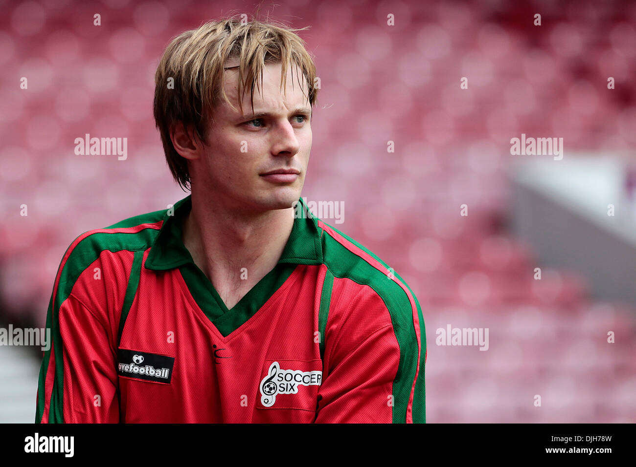 Bradley James Celebrity Soccer Six match held at West Ham Football Stock Photo 63073833 Alamy