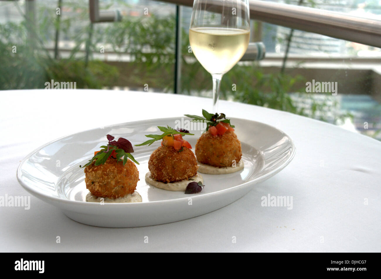 Fried crab cake Stock Photo Alamy
