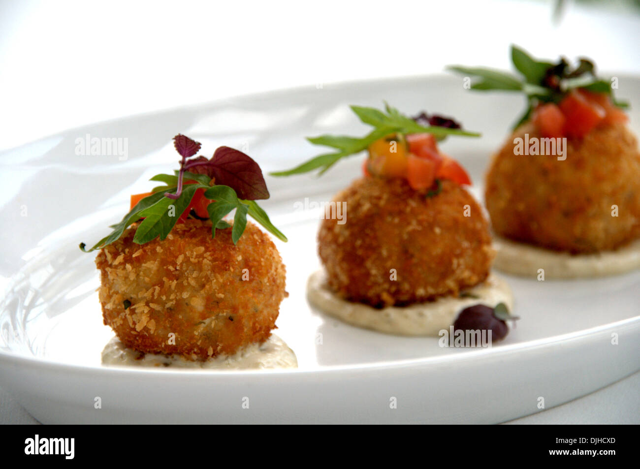 Fried crab cake Stock Photo Alamy