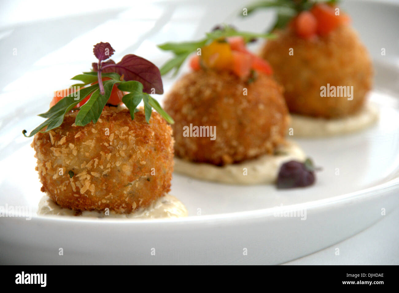 Fried crab cake Stock Photo Alamy